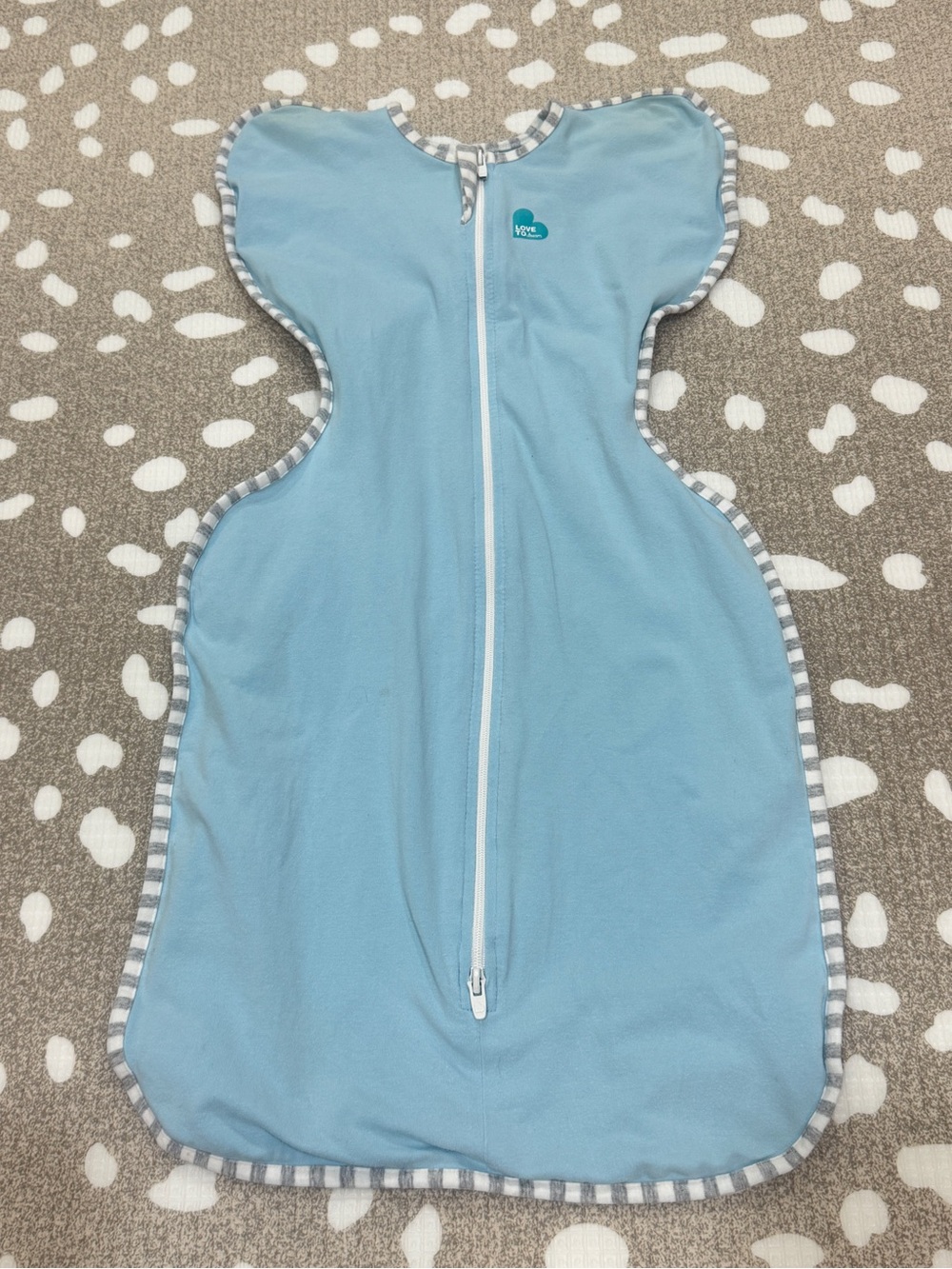 Love to dream swaddle baby arms up zipper light blue girl boy unisex medium - Picture 2 of 9